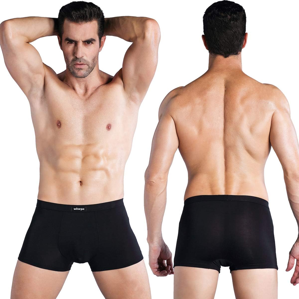 wirarpa Men's Breathable Modal Microfiber Trunks Underwear Covered Band Multipack - Image 2