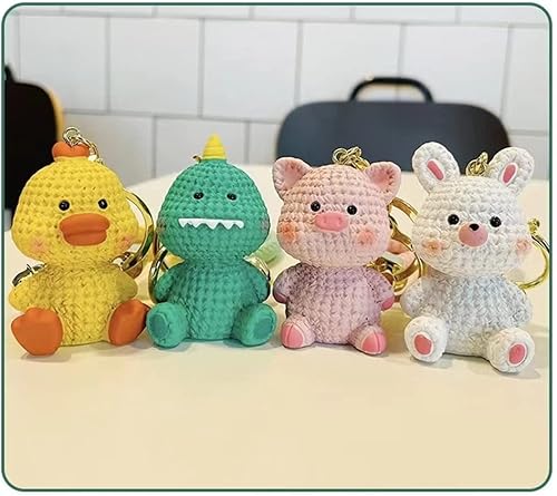 Miniatura 3 de Lindo colgante de resina con cara de carne de animales de dibujos animados