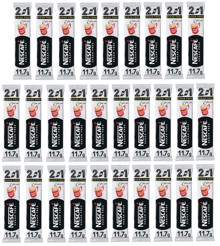 Nescafe 2 In 1 Sugar Free Coffee Sachets | Nescafe Instant Coffee Premix | Sugar Free 2 in 1 Coffee Sachets | (29 x 11.7g)-picture-37