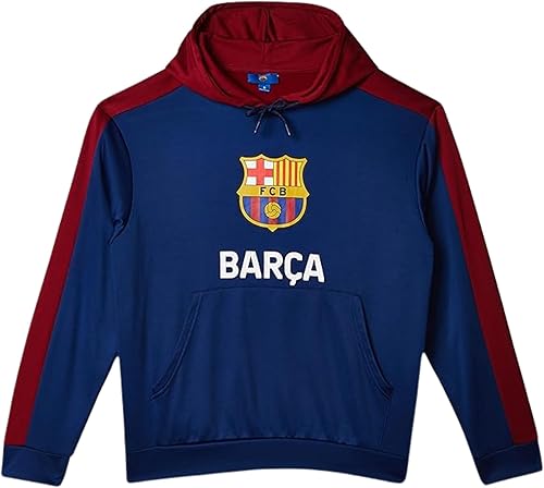 Miniatura 1 de Icon Sports Sudadera con capucha para hombre adulto del Barça con licencia oficial del FC Barcelona