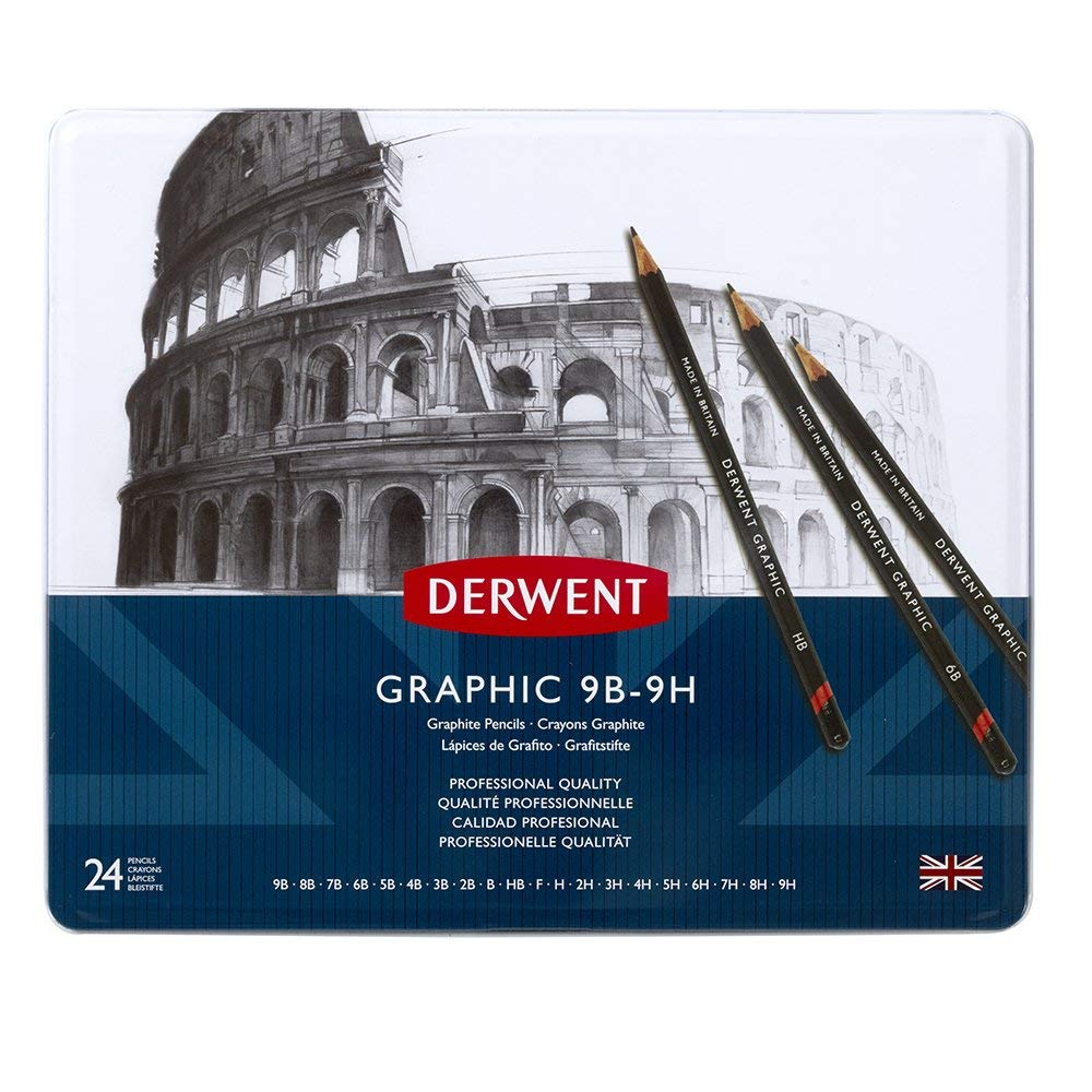 Derwent Graphic Full Set Graphite Drawing Pencils