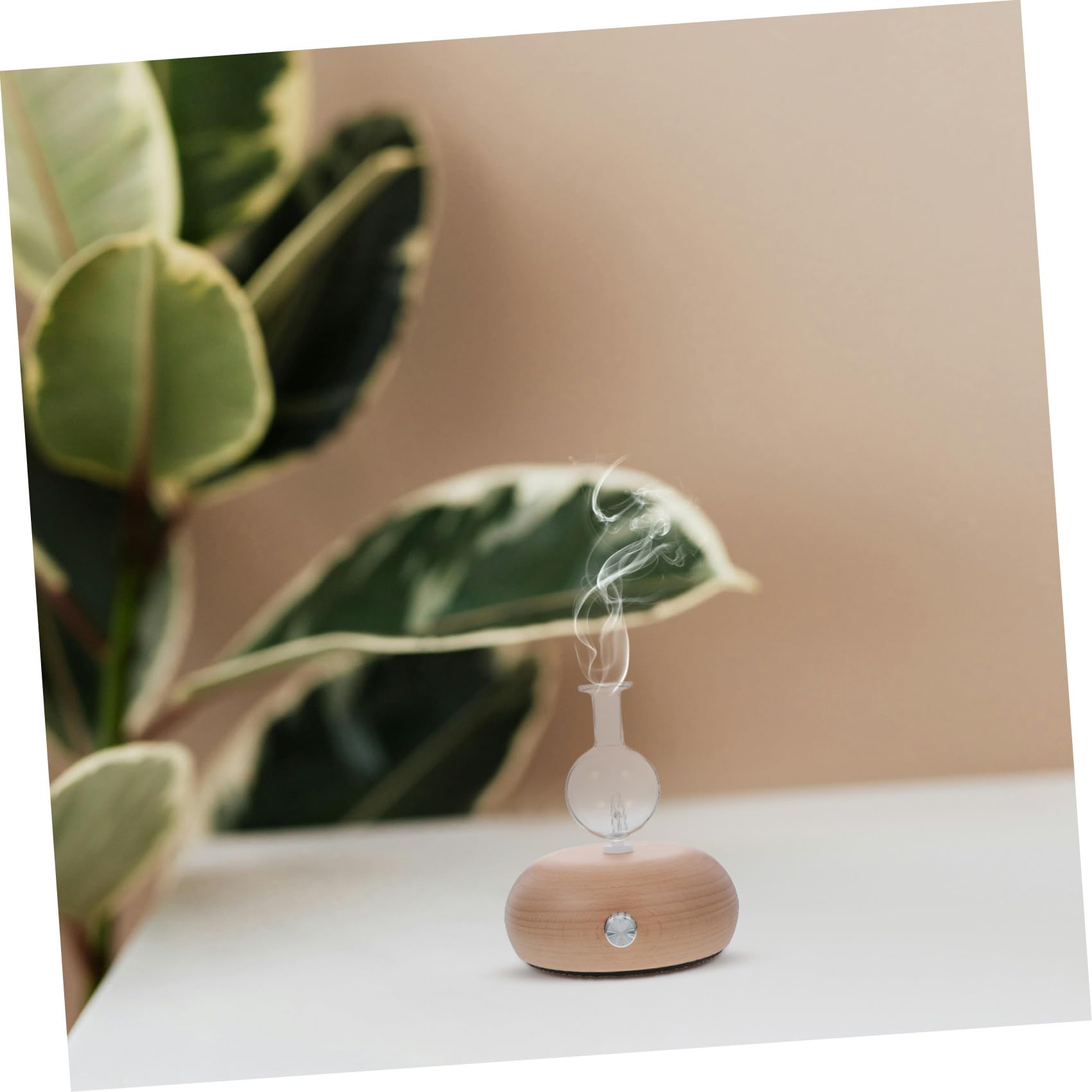 Difusor de Aceite de Madera Portátil para Aromaterapia con Atomizador de Vidrio, Uso de Aceites Esenciales, Adecuado para Oficina y Sala de Yoga Varios Estilos