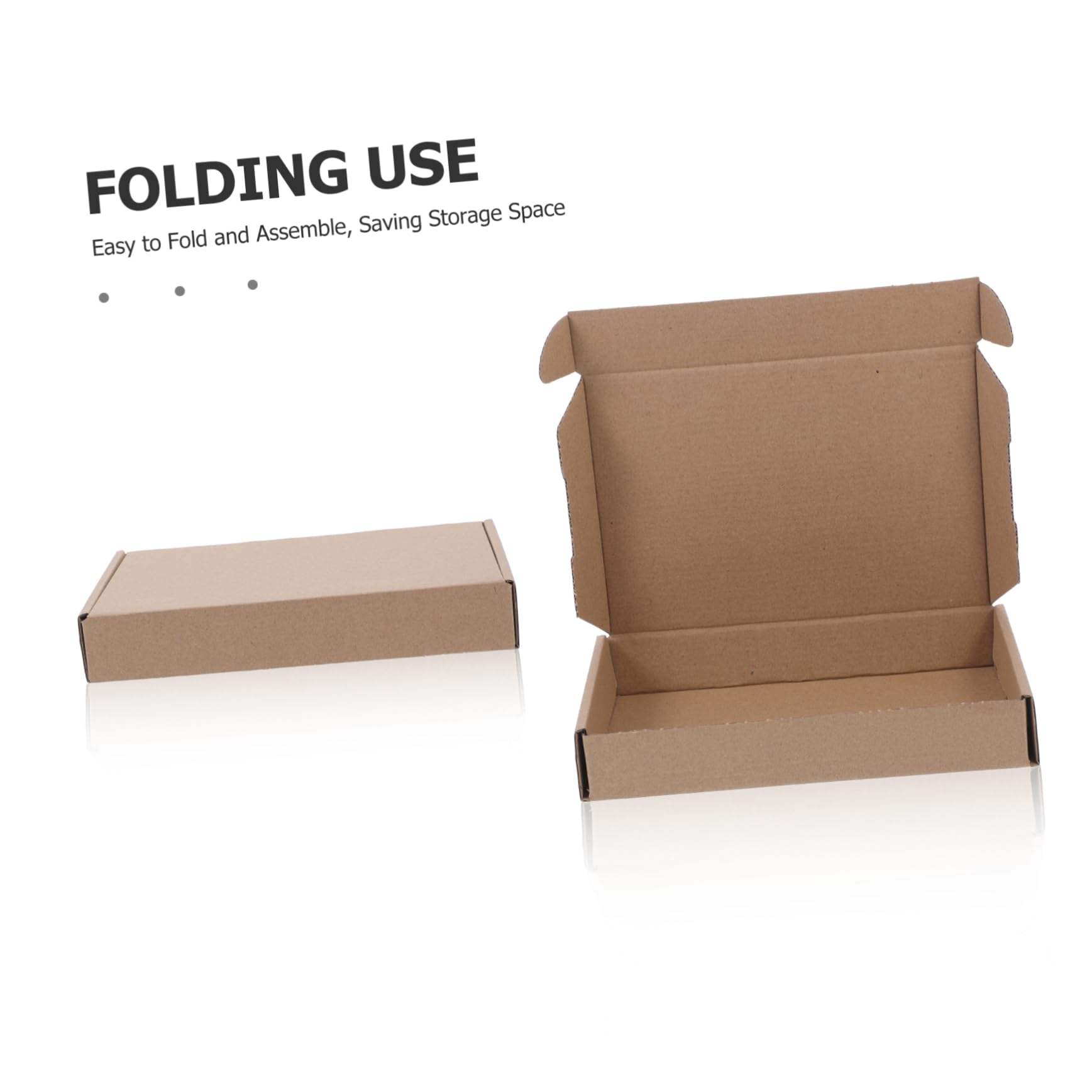 Scatola per Spedizione in Cartone Kraft Dimensione 200x130x33 25 Pezzi | Triplo Strato Irrigidito e Ondulato, Colore Kaki, Bordi Puliti senza Sbavature, per Coperte e Asciugamani