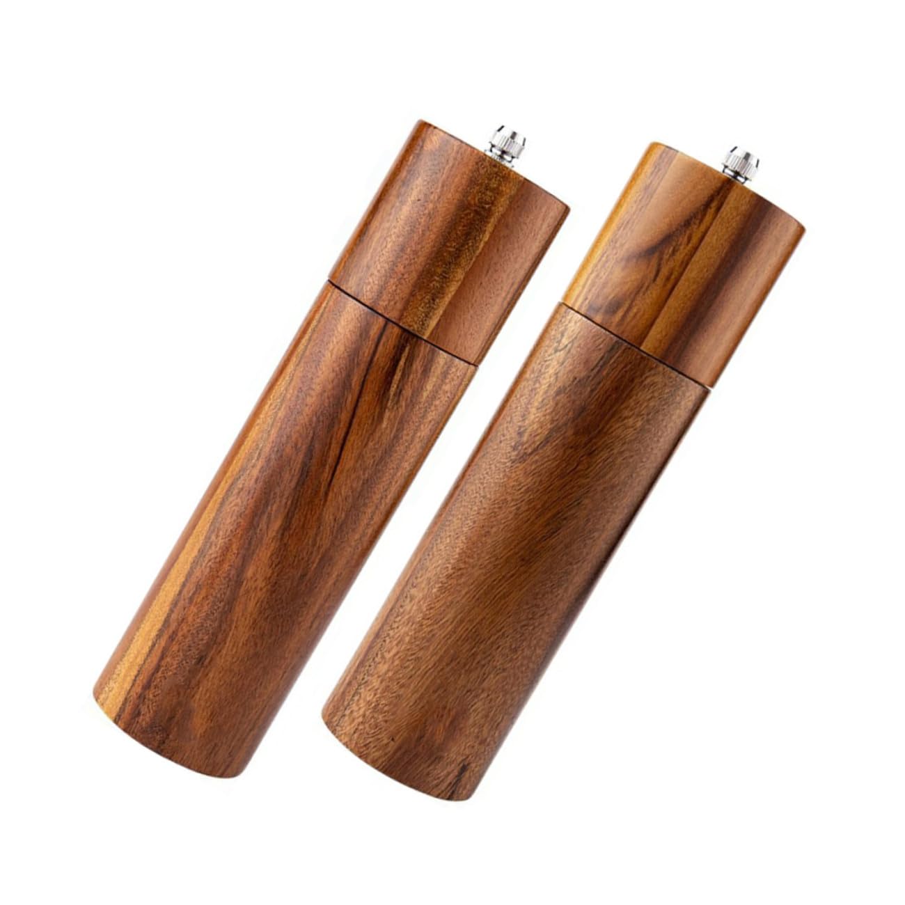 Manuelle Pfeffermühle Einfache Bedienung mit Keramikmahlwerk aus Akazienholz Stilvolles Design für Küche und Gewürzmühlen Einsatz