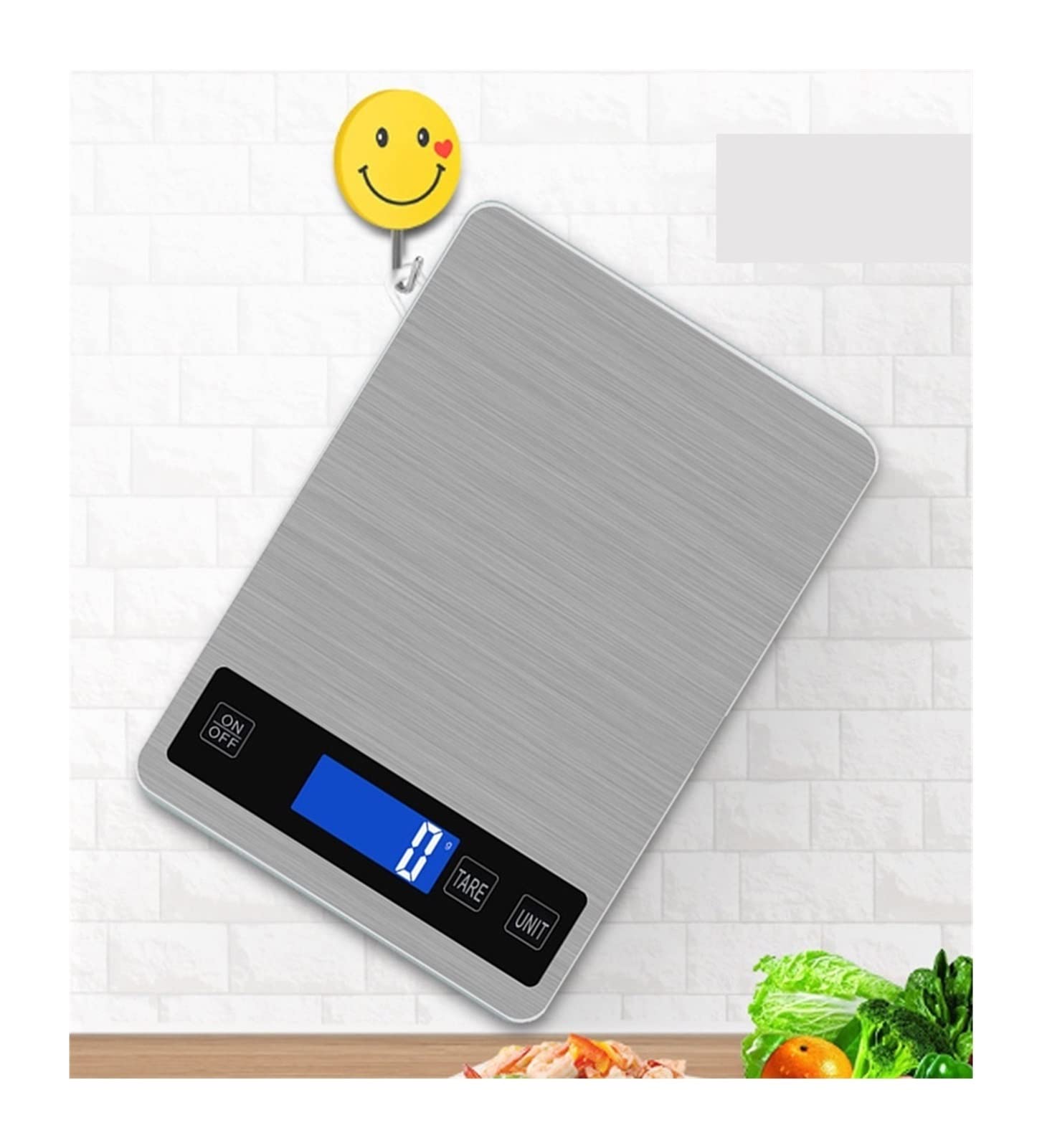 Waga kuchenna Cyfrowa waga kuchenna, waga elektroniczna z możliwością ładowania przez USB, waga ze stali nierdzewnej, cyfrowa waga kuchenna LCD Przybory kuchenne