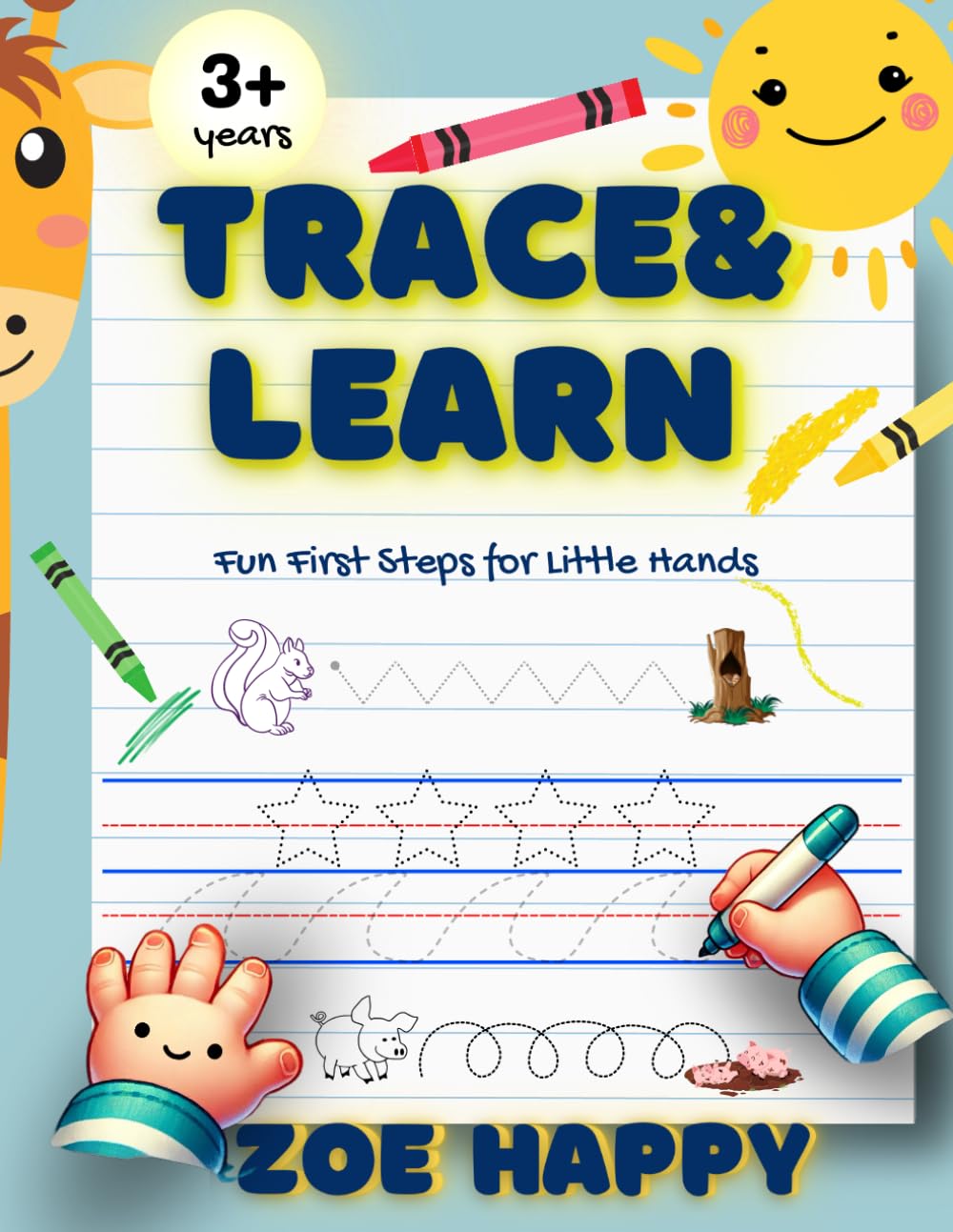 Trace & Learn : Fun First Steps for Little Hands: Tracing Activities for Toddlers, Preschoolers, and Early Learners – Shapes, Games & More! Includes certificate of completion !!