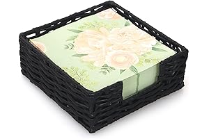 Square Rattan Napkin Holder Basket