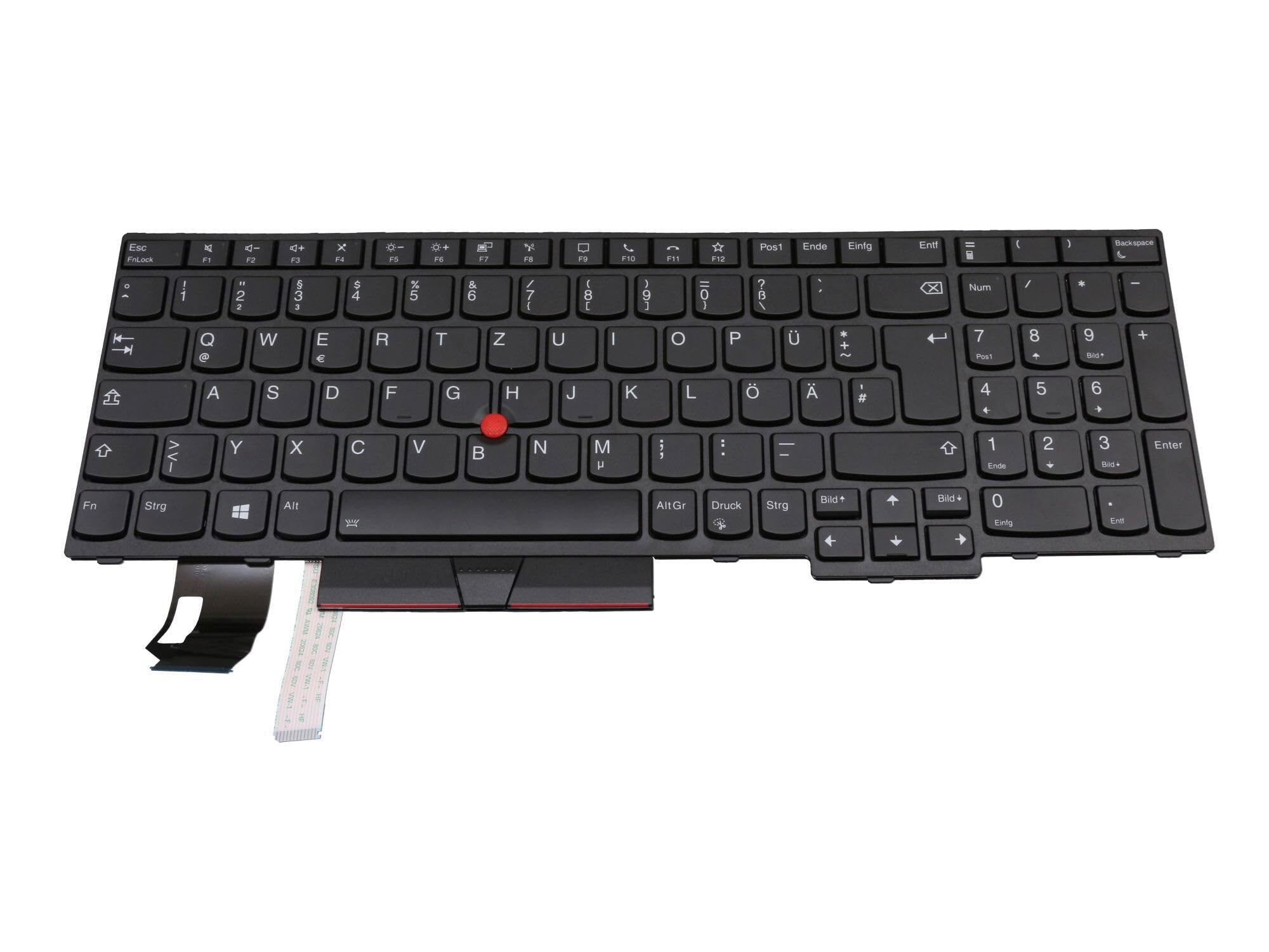 IPC-Computer Lenovo ThinkPad T15 Gen 2 (20W4/20W5) Original Tastatur DE (deutsch) schwarz mit Backlight und Mouse-Stick