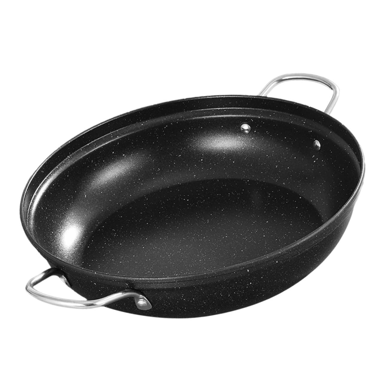 WBDWWTD Olla para mariscos Wok Utensilios de Cocina Olla de Acero Olla con Mango Herramienta de Cocina Ollas Grandes Olla para Fideos Olla pequeña para cocinar Sartén de Acero Cacerola pequeña Hogar