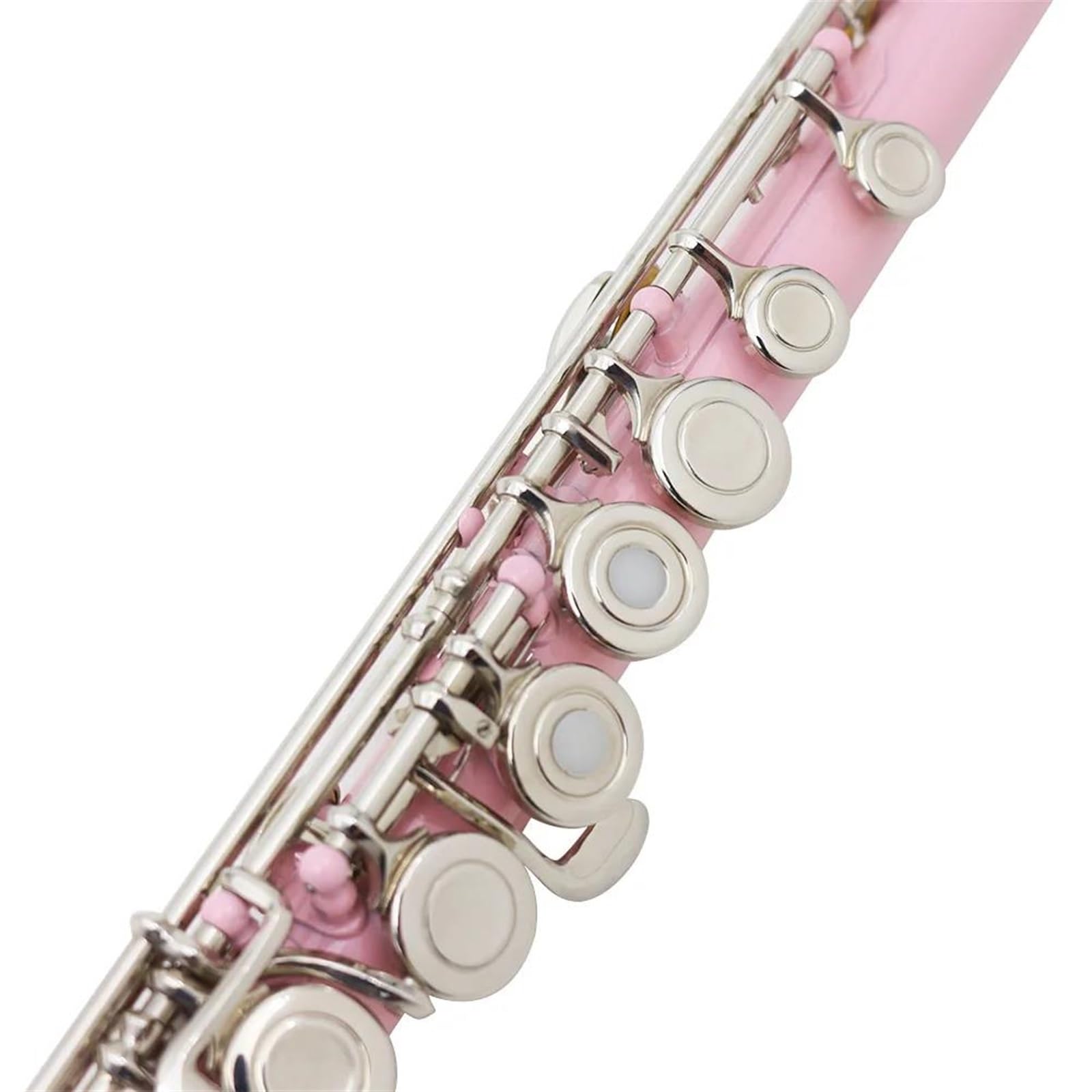 Flauto Traverso Flauto Rosa A 16 Fori Con Accordatura In Do Strumento A Fiato In Legno Flauto A Tubo In Cupronichel Argentato Nichelato Con Accessori