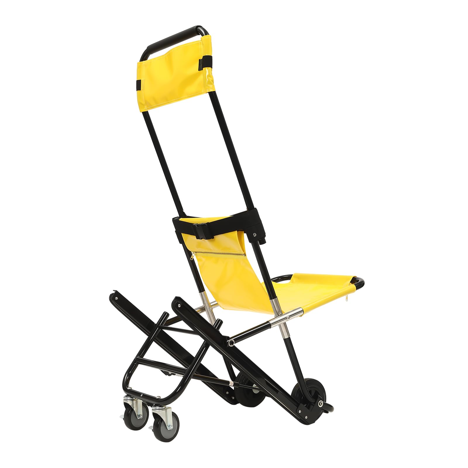Ascenseur manuel pour escalier avec sangles de sécurité, ascenseur d'escalier portable pour le transfert quotidien, chaise d'évacuation pliable, supporte 158 kg
