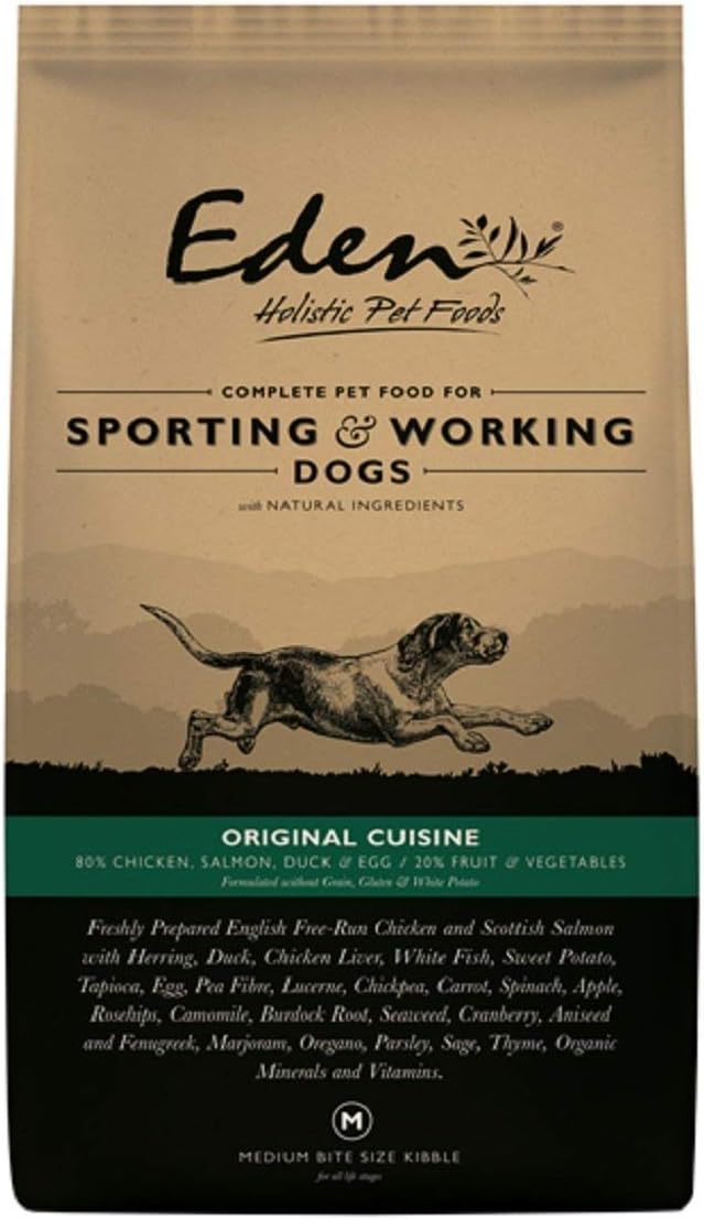 Eden Working Dog Food 80:20 Original Cuisine Multi-Meat and Fish Medium Kibble 15kg