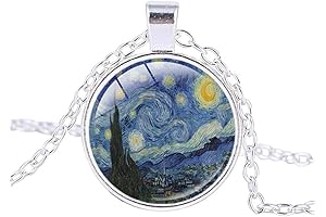 Starry Starry Night: Van Gogh's Masterpiece Immortalized in a Captivating Necklace