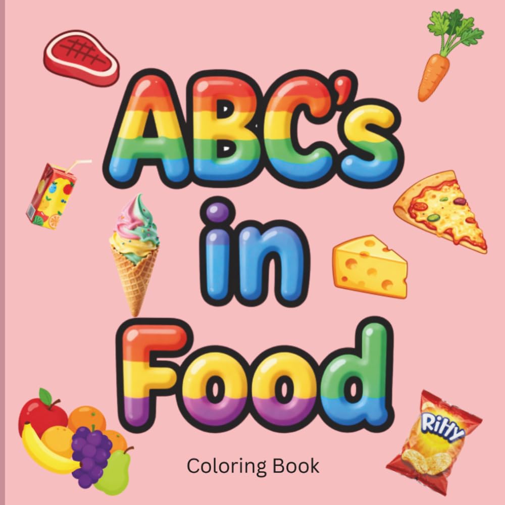 ABC's in Food Coloring Book
