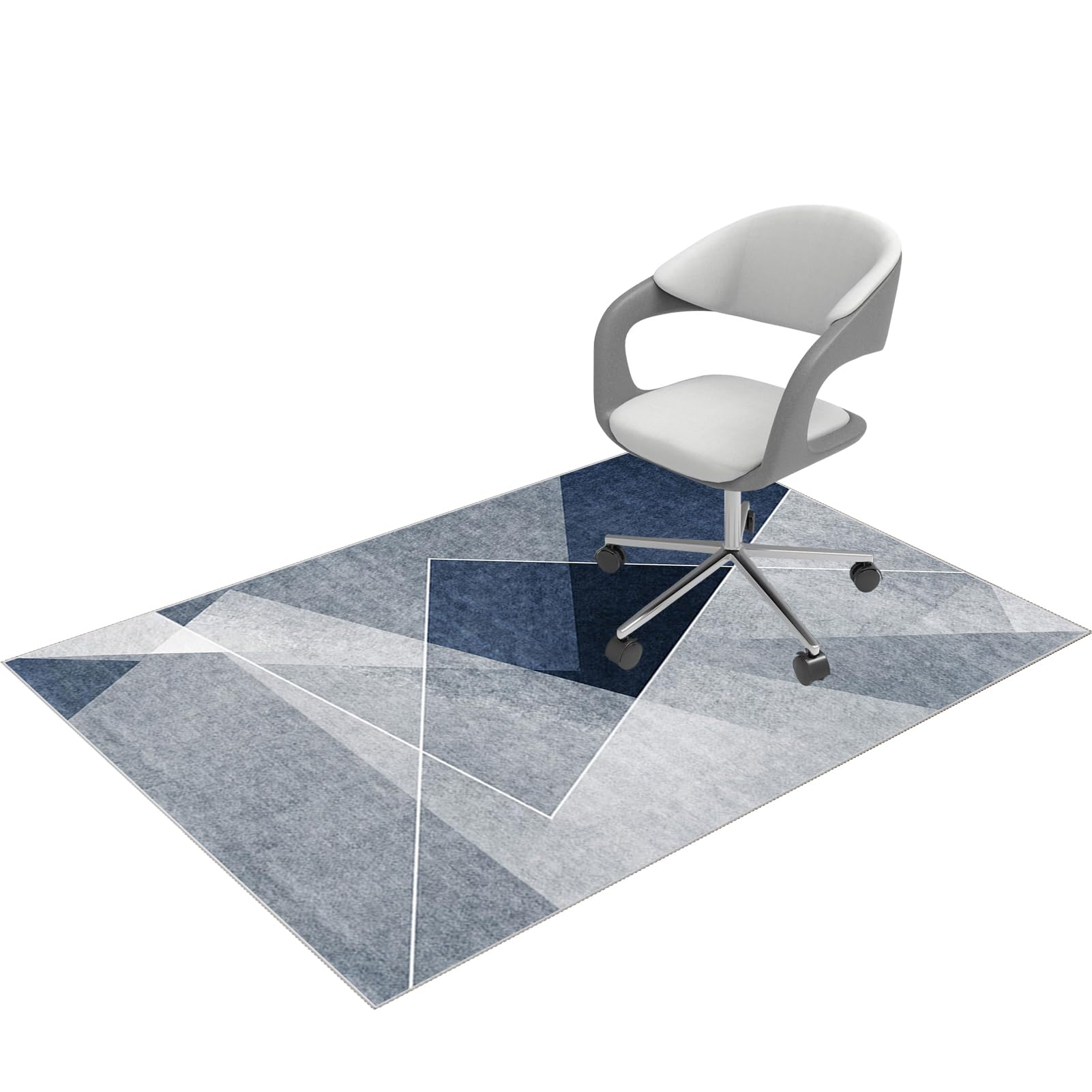 Laegnfho 120 x 140 cm Office Chair Mat for Hardwood Floor Desk Chair Mats Chair Mats for Carpet Protector Non-slip Gaming Chair Mat Office Home Floor Protector Mat for Office, Gamers, Computer, Desk