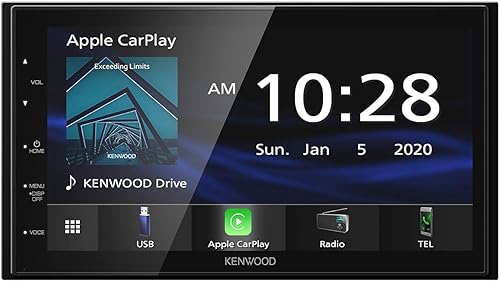Miniatura 2 de Kenwood DMX47S Mechless - Receptor multimedia digital de pantalla capacitiva de 6.8 pulgadas con funcionalidad Apple CarPlay y Android Auto  Cámara