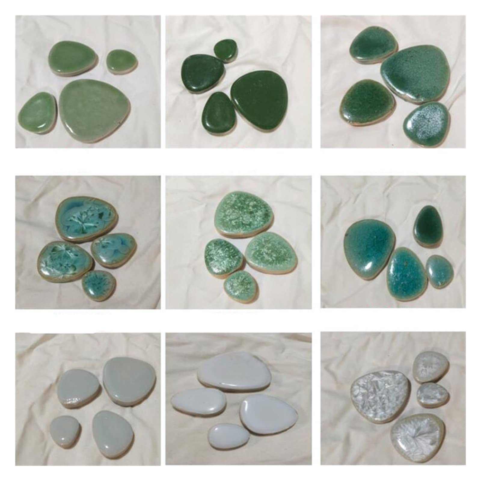 piastrelle a mosaico, 500 g/lotto di piastrelle a mosaico in ceramica for pareti fai da te, hobby, artigianato artistico, materiali decorativi fatti a mano, pezzi a forma goccia irregolare(Z)