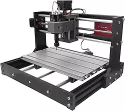 Twotrees CNC3018 CNC Router Máquina, Máquina Laser com Sistema de Controle GRBL, Mini Máquina CNC de 3 Eixos para Madeira, Plástico y Acrílico, Área de Trabalho 300x180x40mm