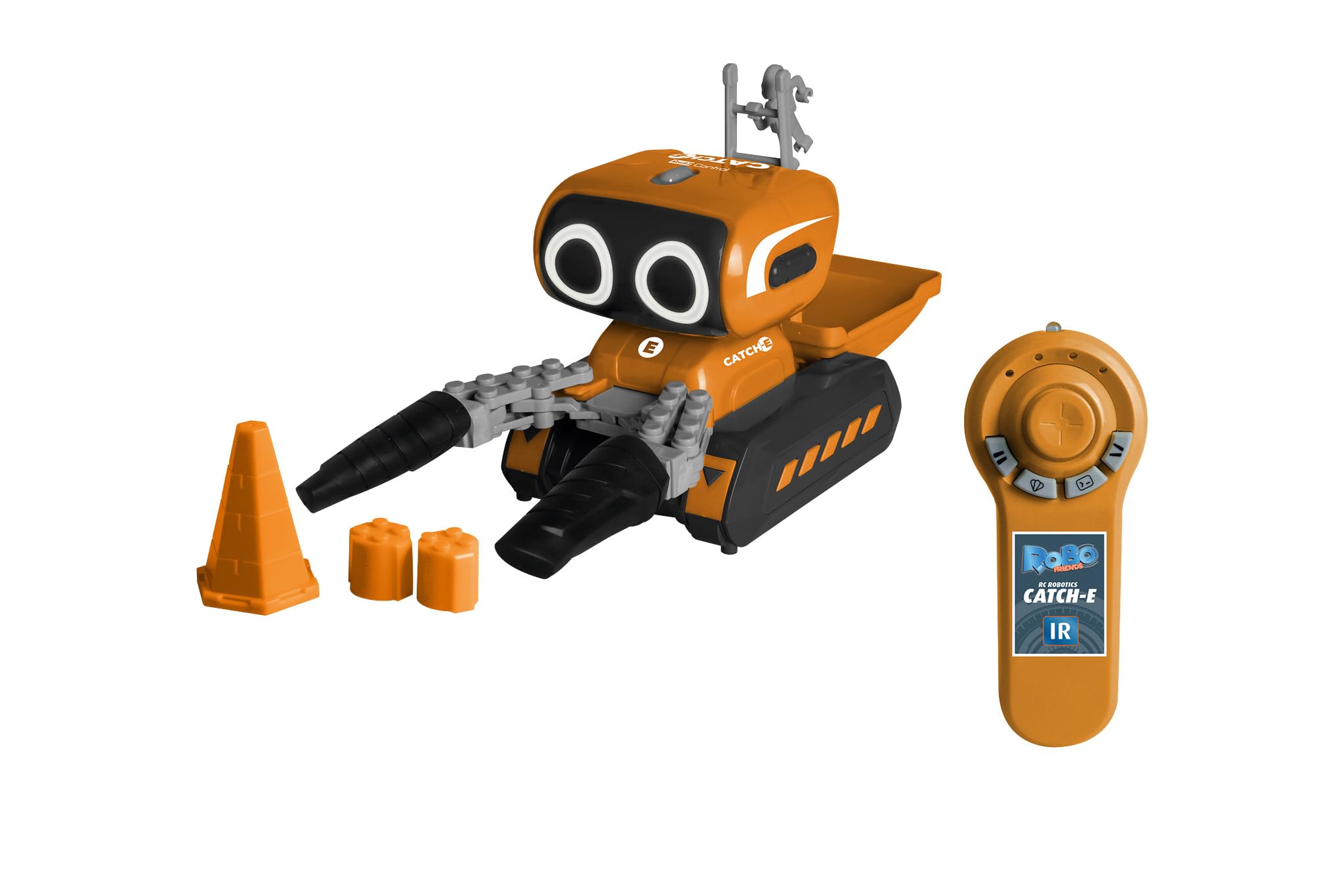 Revell Sterowanie 24701 RC Robot Catch-E I Programowalne funkcje I Światła LED i dźwięki I z precyzyjną kontrolą podczerwieni I 25 cm długości