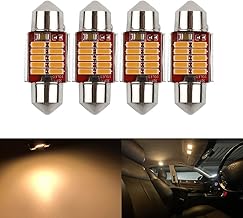 Catland T10 x 31 Room Lamp, LED Bulb Color, Room Light, T10, 1.2 inches (31 mm), Car Room Light, License Plate Light, Interior Light, Warm Color, LED Bulb, LED Light, Dual Base Type, C5W,