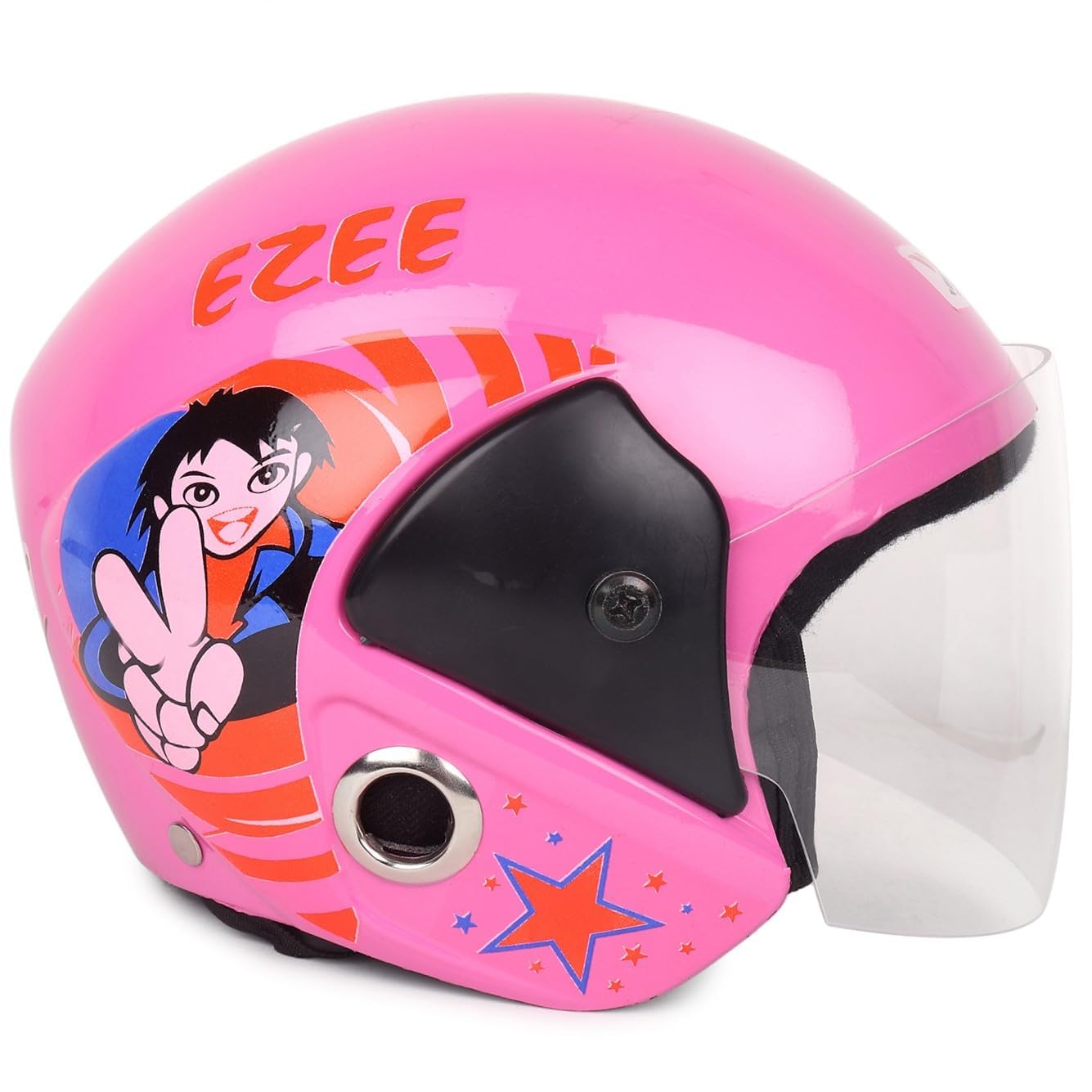 Ezee Kids Helmet Baby Helmet for Boys & Girls, Bicycle Kids Helmets Ages 3-8 for Cycling, Adjustable Helmets for Kids 3 to 8 Years Old Baby (Pink)(Non motoriesed)