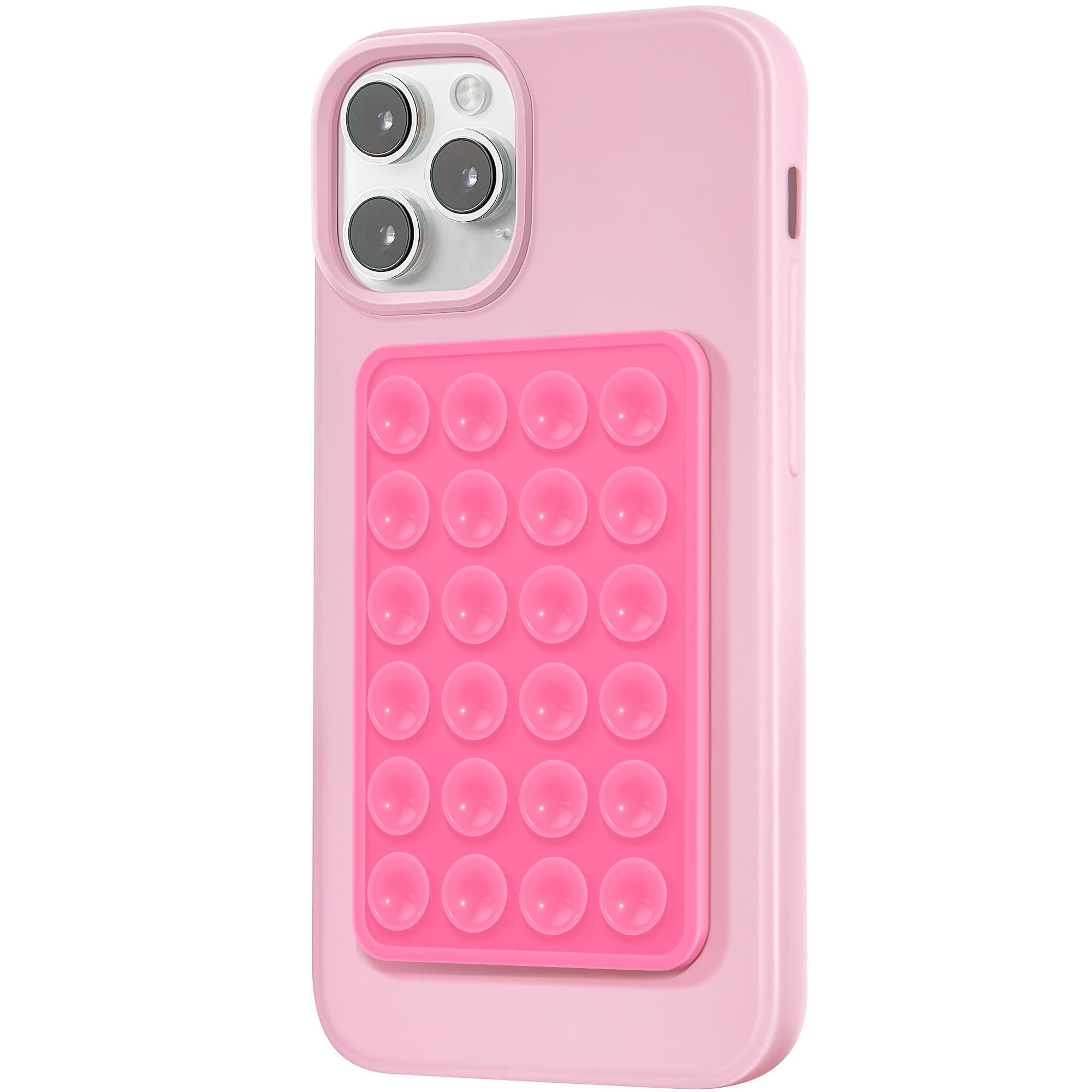 MAYNOS Silicone Case Suction Phone Case Mount (Light Pink)