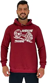 Blusa de Moletom Peluciado com Capuz Masculino MXD Conceito Flanelado Academia Passeio