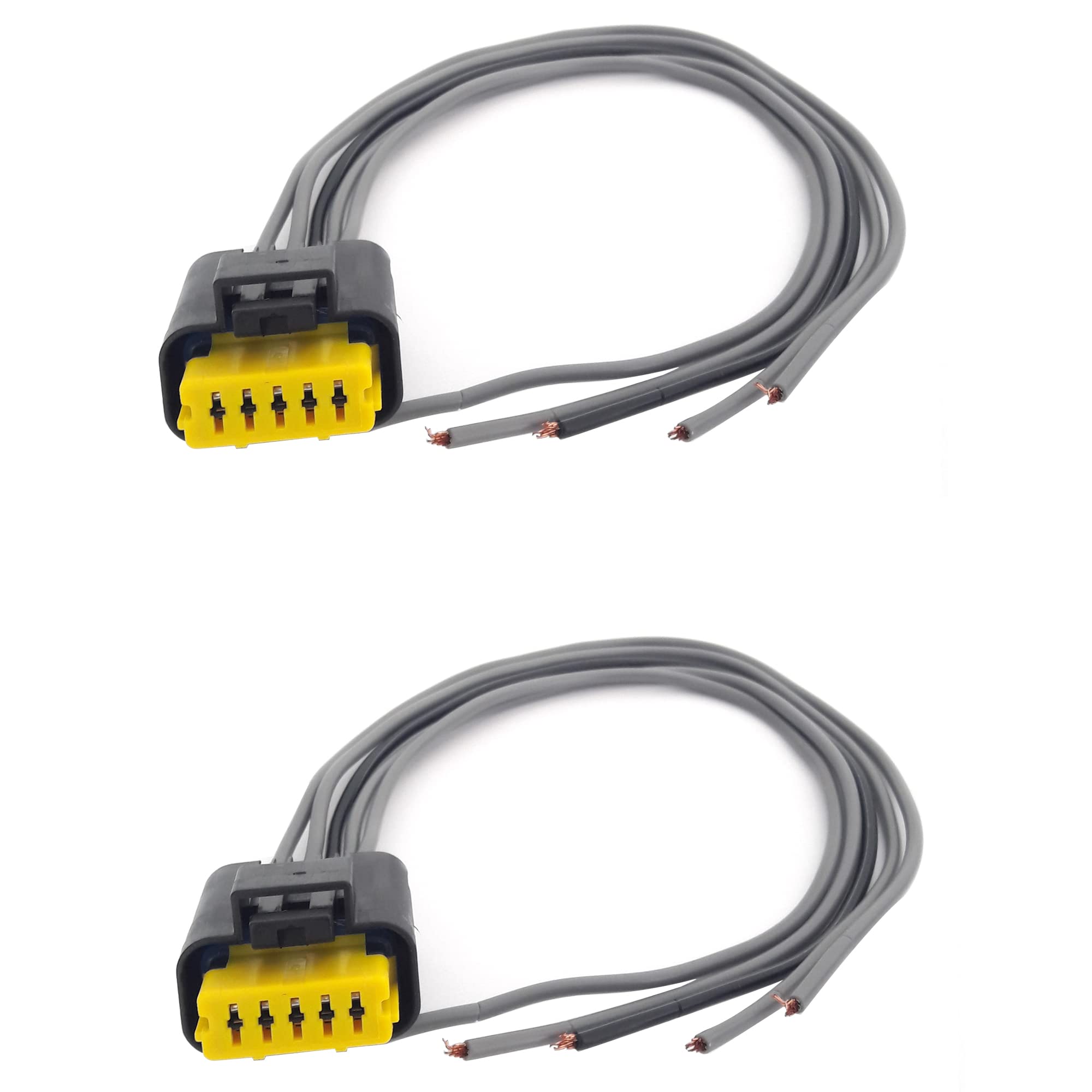 Lot 2 Prises Câblage Electrique pour Platines de Feux Arrières Gauche ET Droit compatible pour MEGANE 2 Phase 2 de 01/2006 à 10/2008