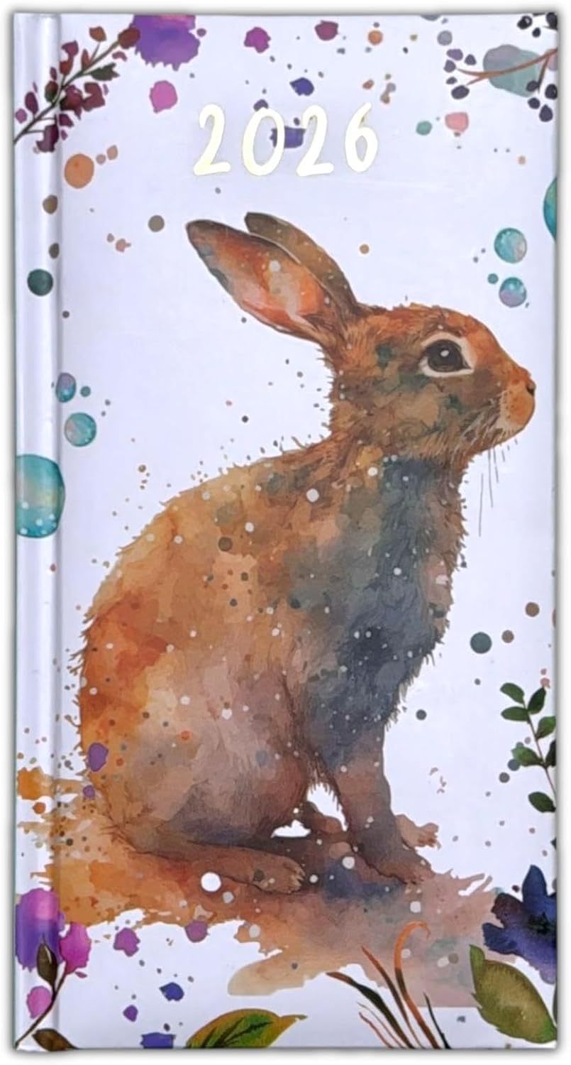 PSO 2026 Slim Week To View Diary Animated Set, WTV Cute (Rabbit)