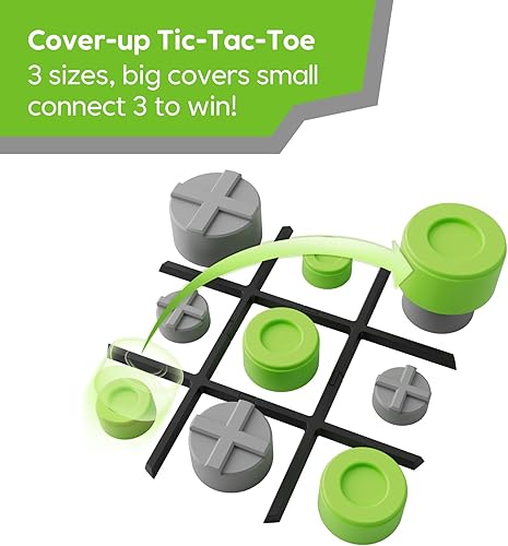 Miniatura 4 de GiiKER Tic Tac Toe Bolt Game, 3-in-1 Handheld Puzzle Game Console, Portable Travel Games for Educational and Memory Growth, Fidget Toys Board Games