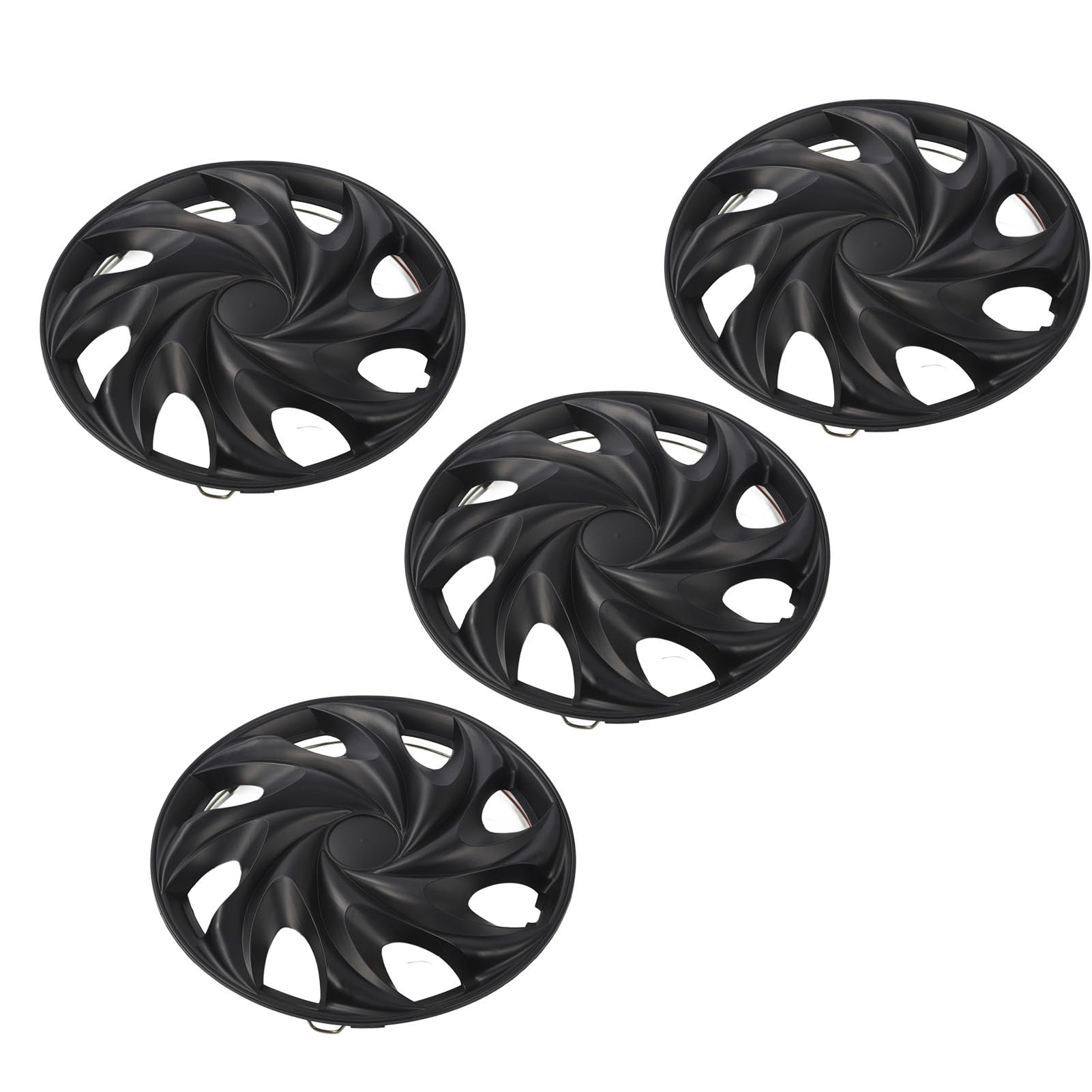 Haofy Copricerchi da 15 Pollici a Scatto, 4 Pezzi, Neri, Universali, Adatti per Auto, Camion, Furgoni, Facile Installazione in Pochi Minuti, Materiale Plastico ABS, Resistente Ai Graffi, Sostituzione