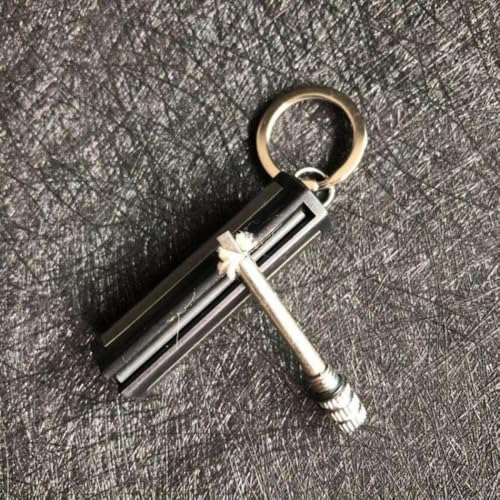 Image of Smoke King Trek Match Striker Kerosene Lighter | Waterproof Refillable Flint Fire Starter Keychain | Metal Survival Tool (Fuel Not Included)