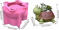 Vista 2 de Molde de silicona para macetas, moldes de silicona en forma de animal 3D para hormigón, cemento, yeso, arcilla polimérica, fundición de resina