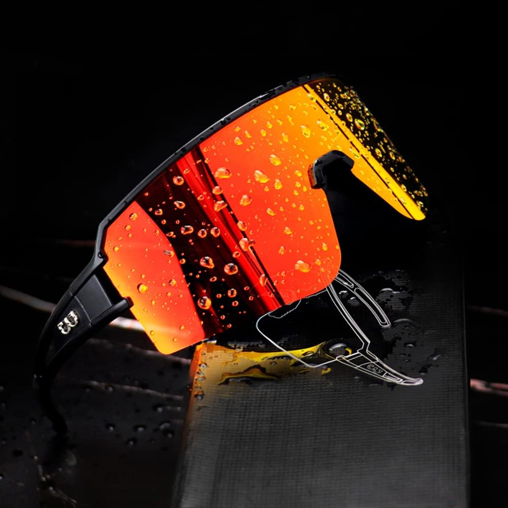 SPOSUNE Polarized Cycling Glasses for Men Women, UV400 Protection Sports Sunglasses for Baseball Running Fishing Riding - Image 3