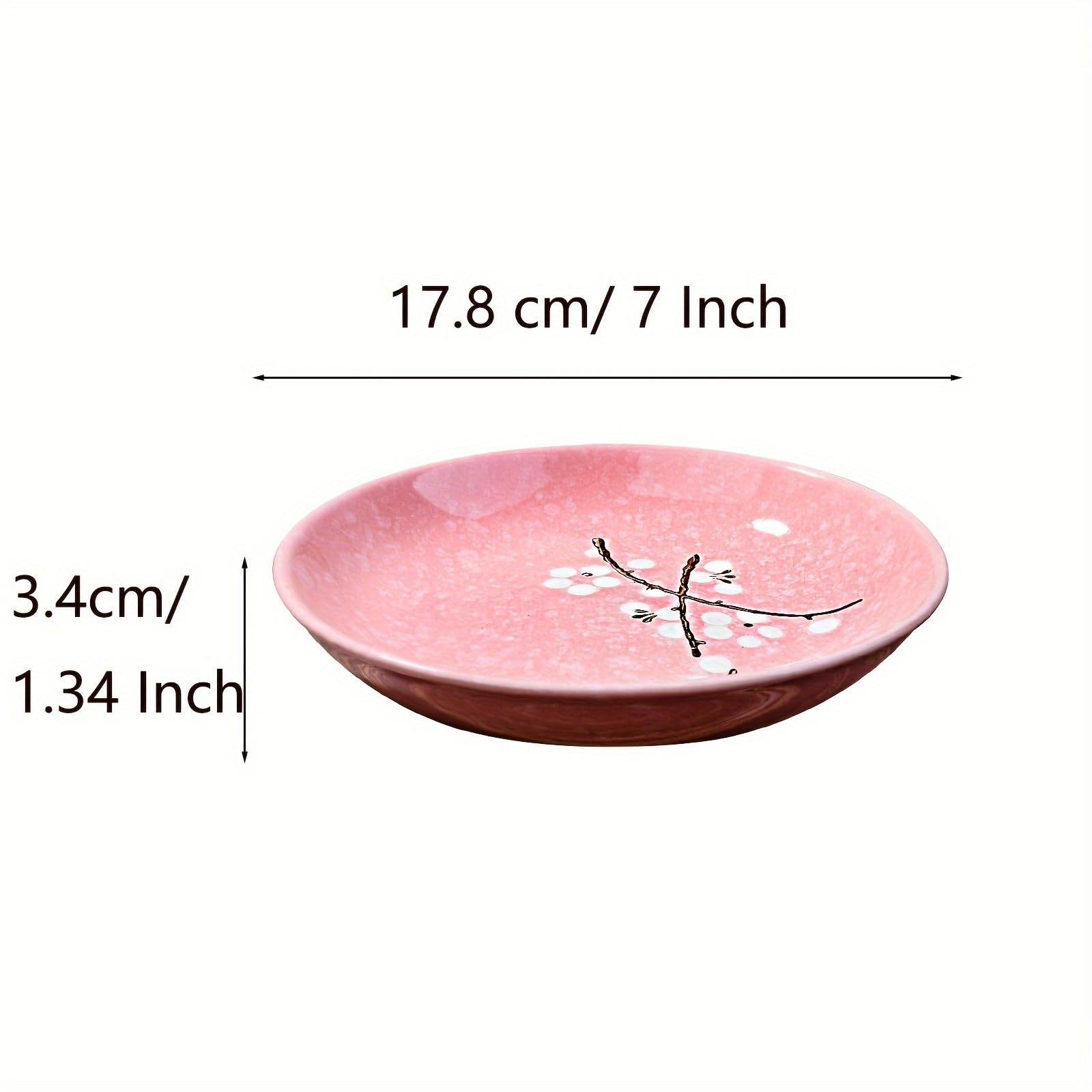 Amazon.com | Whitenesser Set of 4 Ceramic Dinner Plate Set, 7