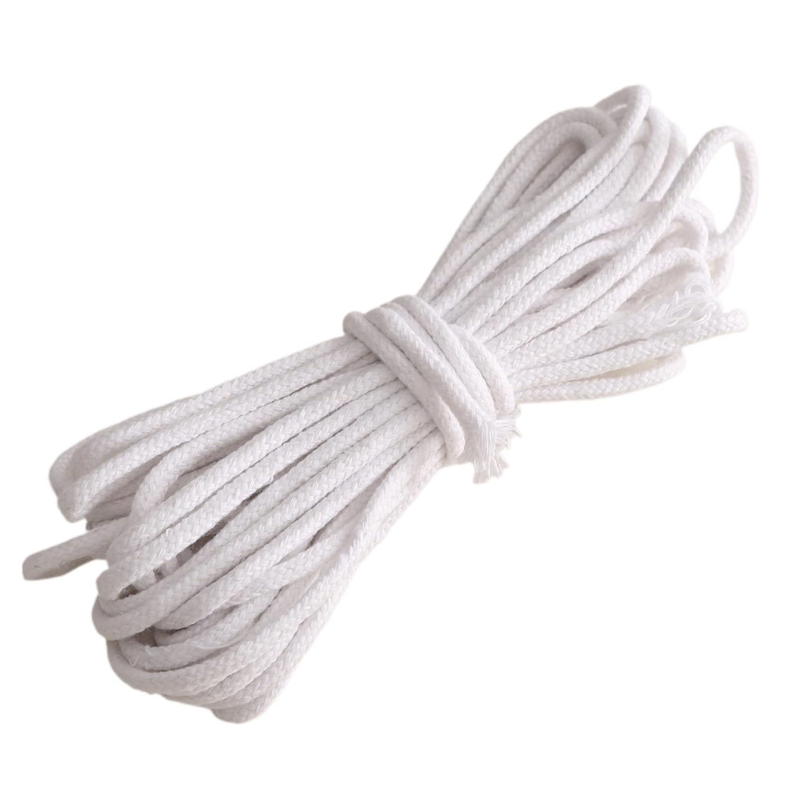 Cotton Macrame Cord 3.0mm 10m Braided Cotton Cord Multi-use Rope for DIY Tapestry Clothing Sewing Craft Projects Handicraft Home Supplies(Color2)