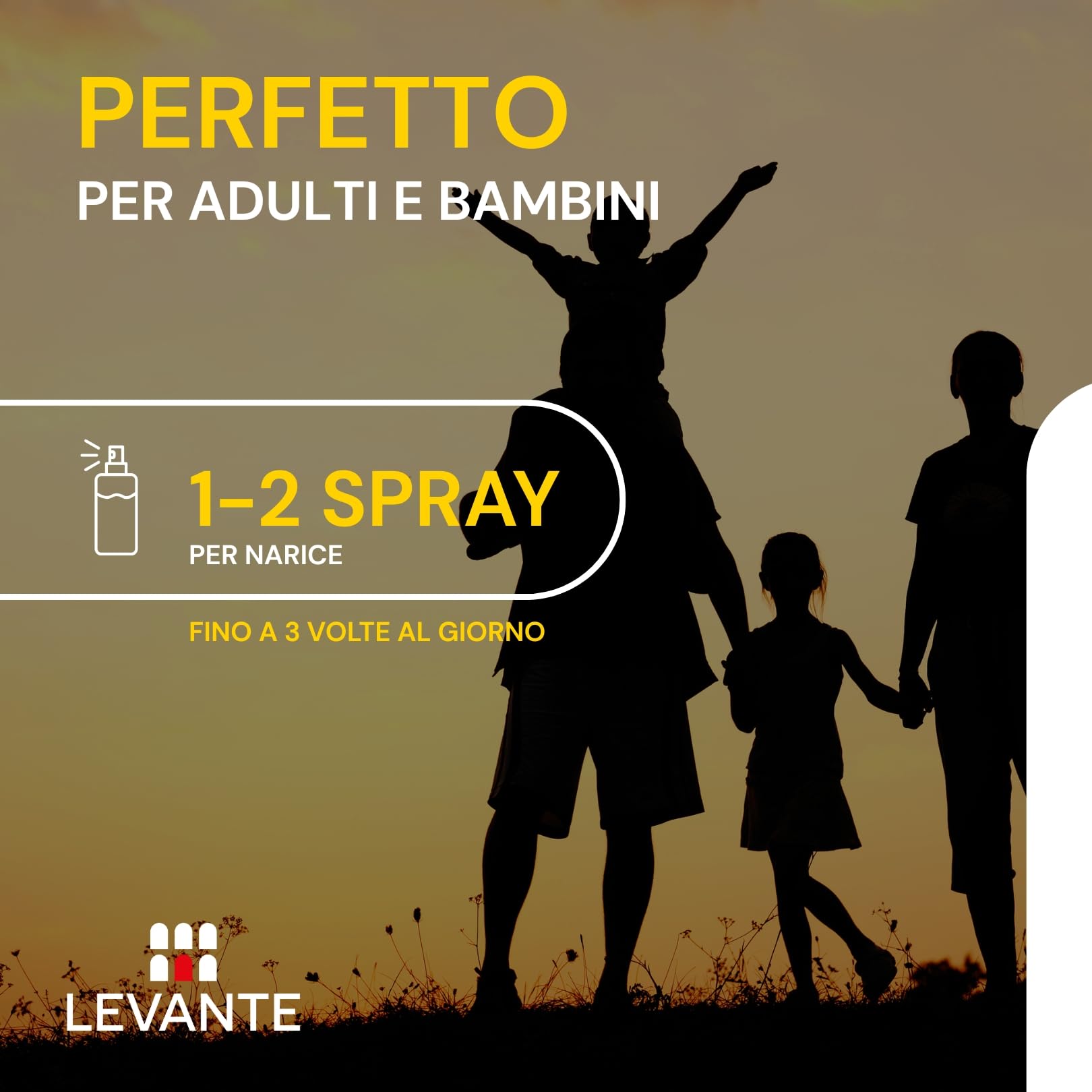 RILEVANTE Spray Nasale Decongestionante Balsamico 30ml per Pulizia Fosse Nasali Sollievo da Naso Chiuso e Raffreddore Spray Nasale Bambini e Adulti Con Eucalipto, Mentolo e Canfora