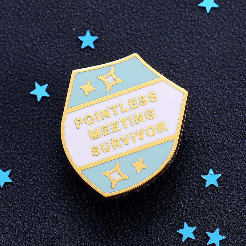 Image of 2pc Pointless Meeting Survivor Enamel Lapel Pin Metal Badge Brooch