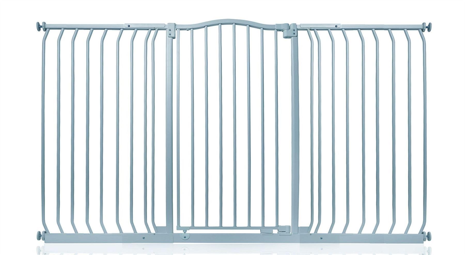 Safetots Matt Grey Extra Tall Curved Top Safety Gate, 161Cm - 170Cm, Extra Tall 100Cm In Height, Pressure Fit Stair Gate, Baby Gate For Doors Hallways And Spaces, Safety Barrier, Easy Installation