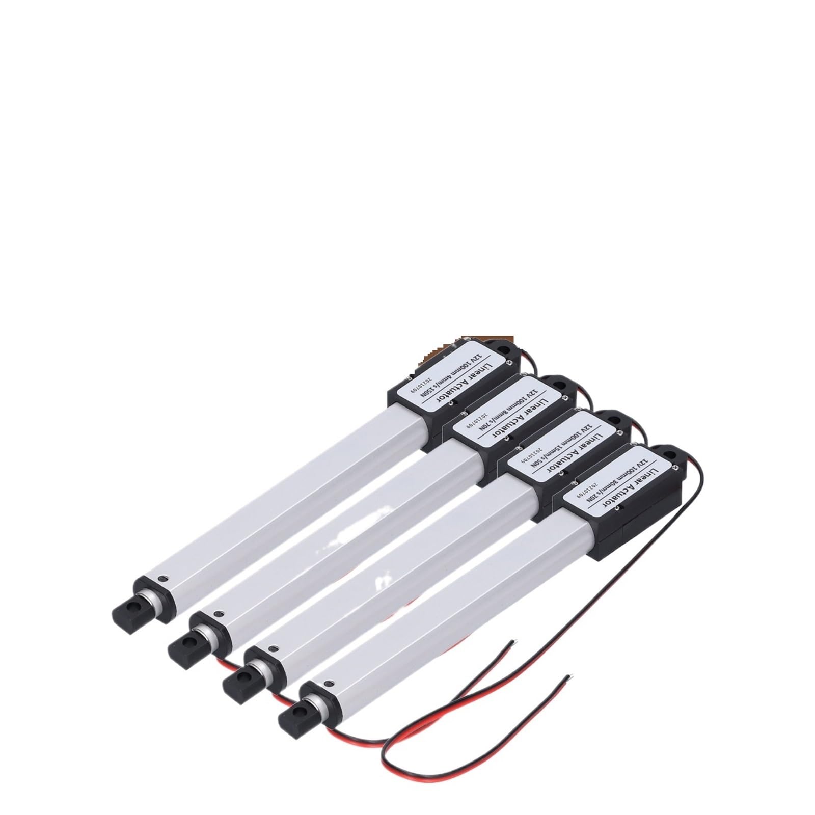 Siłownik liniowy 12 V z wewnętrznym wyłącznikiem krańcowym 100 mm i mini siłownikiem liniowym. (20N)
