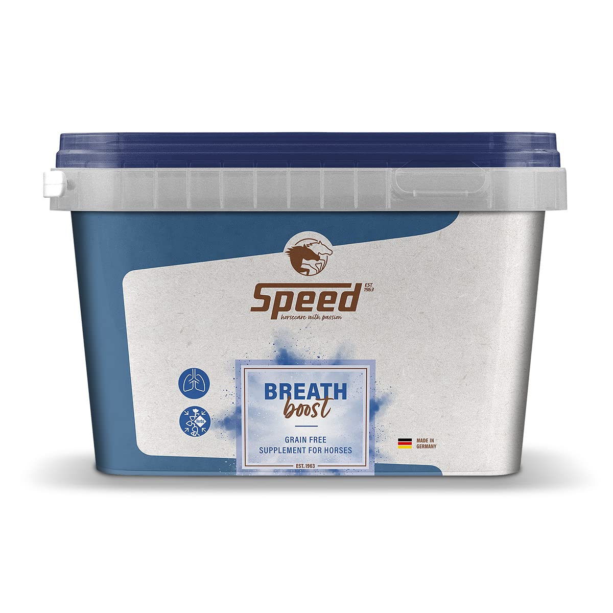 Speed Breath Boost, 1.500 g, Unterstützung für die Atemwege von Pferden, lässt das Pferd entspannt durchatmen, fördert das Abhusten, getreidefrei