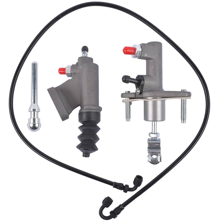 Clutch Master Cylinder & Clutch Slave Cylinder Assembly Fit For Honda Civic Accord CRV Element Acura RSX TSX 2.0LT 2.4LT, Replace 46920 S7A A03 46930 S7C E01 Clutches Parts Transmission Drive