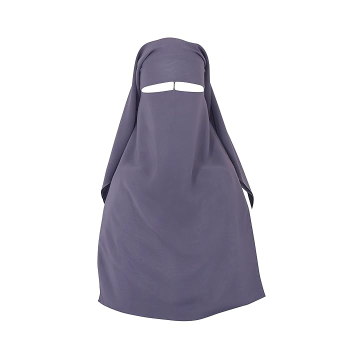 Buy Assabiroun 3 Layers Niqab Burqa Face Veil long Black Nikab