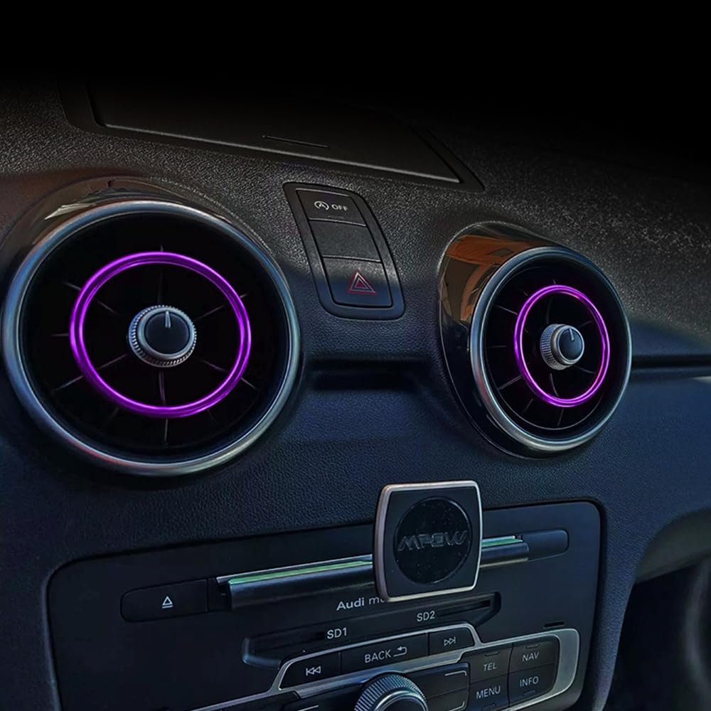 KUNIO 4 Anelli Di Ventilazione Per Auto, Console, Aria Condizionata