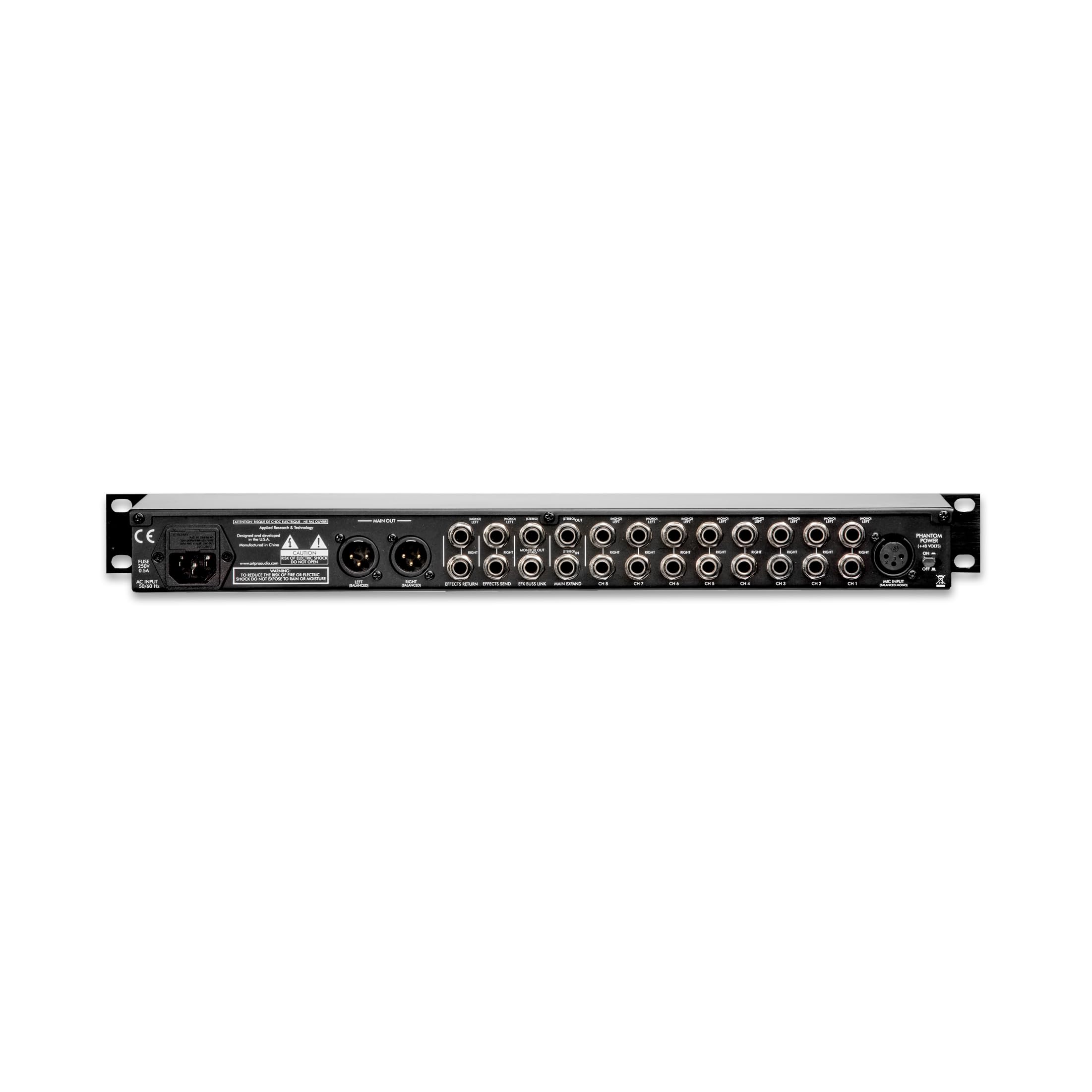 Amazon.com: ART MX822 Eight-Channel Rack Mount Stereo Mixer