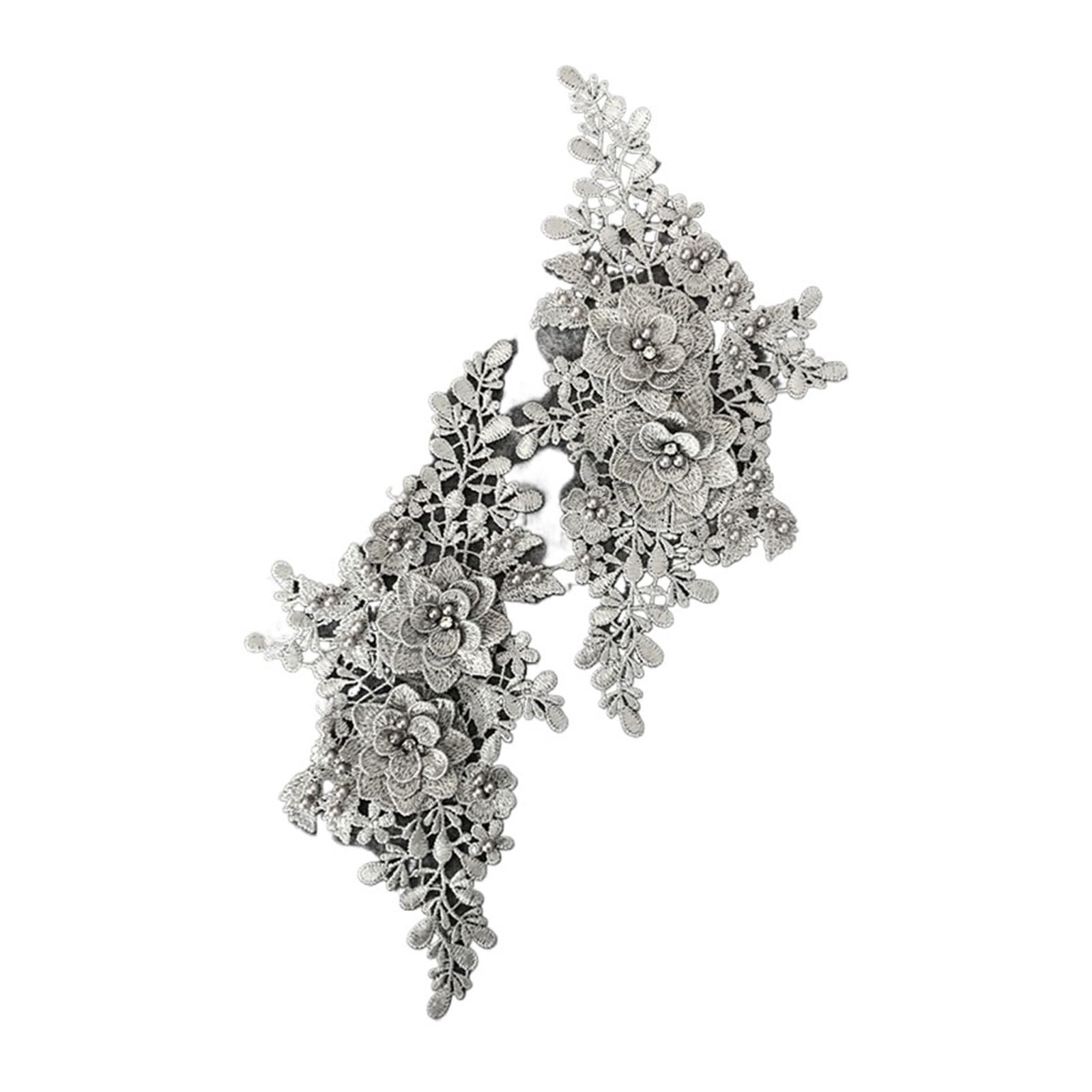 Appliques de dentelle 3D pour réparer ou sublimer une robe de mariée et création de couture