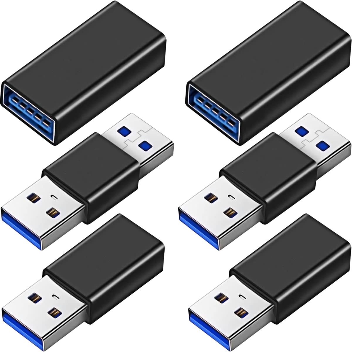 Xiatiaosann USB 3.0 カプラー アダプター、USB A メス…