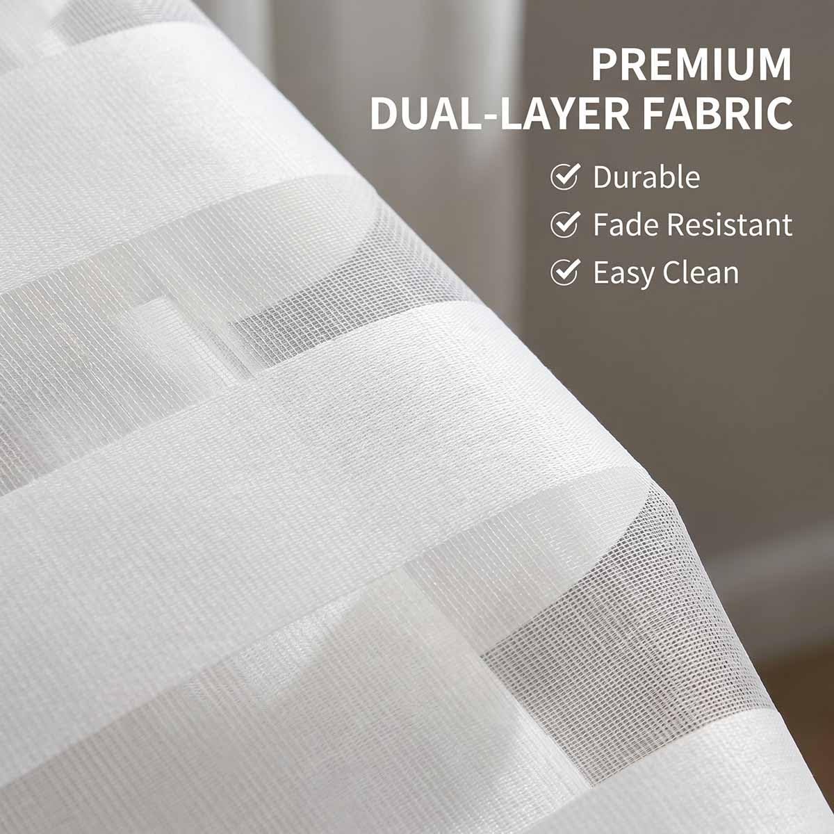 Blanc Store Enrouleur Jour Nuit pour Fenêtre，Rideau Occultant Intérieure pour Fenêtre Ou Porte，Store Zébré avec Chaînette - Store À Traction Latérale pour(Gris,W110xH100cm)