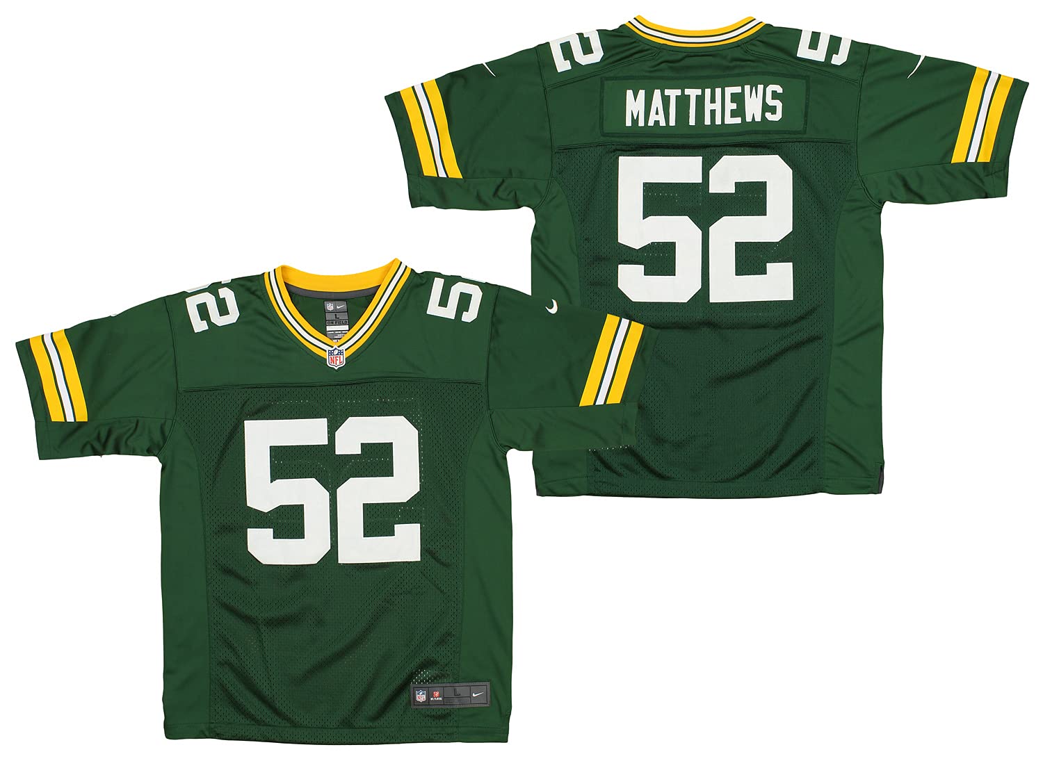 Nike NFL Boys Youth (8-20) Clay Matthews Green Bay Packers Limited Jersey