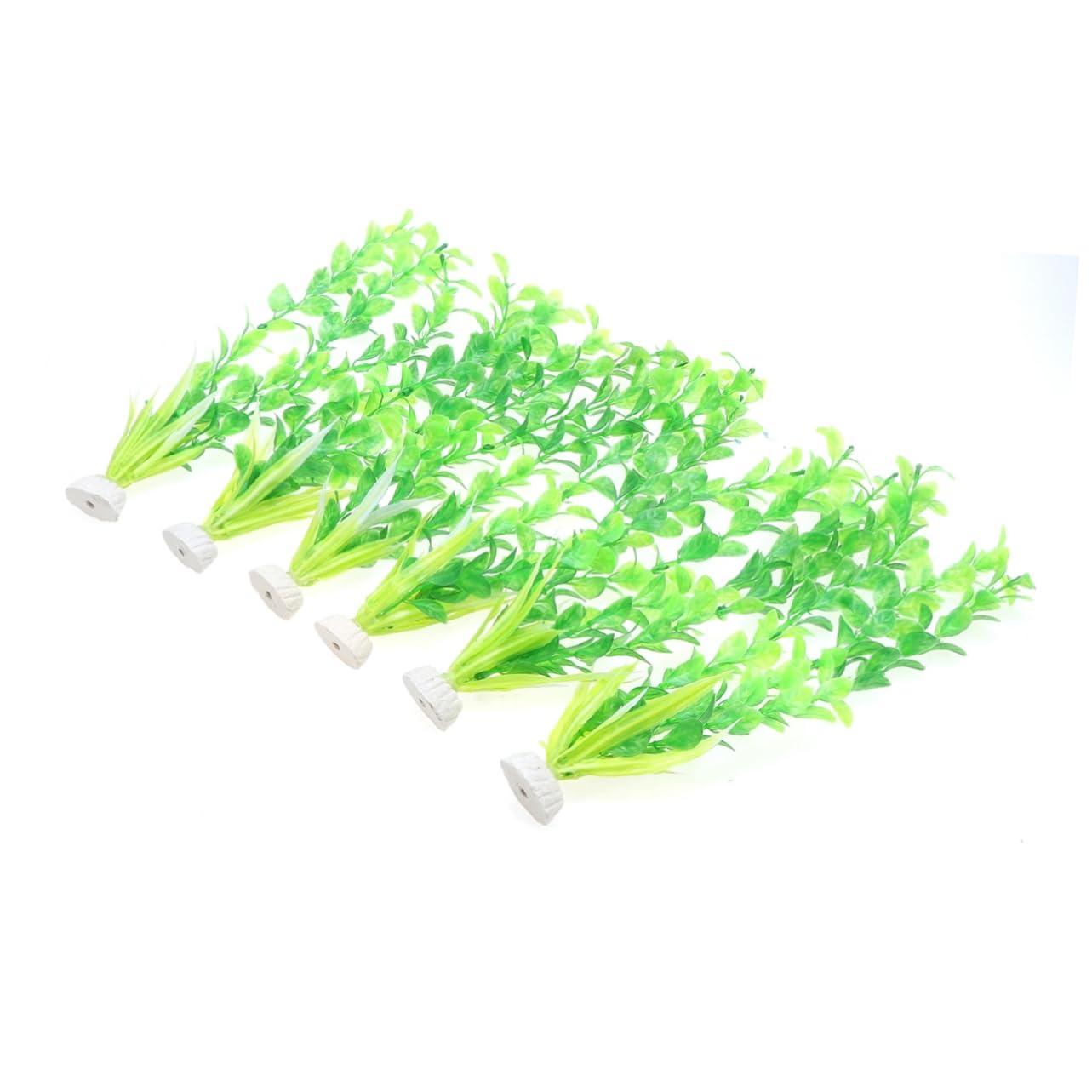Angoily 2 Sets Aquarium-Dekoration Robuste Künstliche Pflanzen für Aquarien Natürlich Aussehende Künstliche Unterwasserpflanzen für Süßwasser-/aquarien 6 Stück
